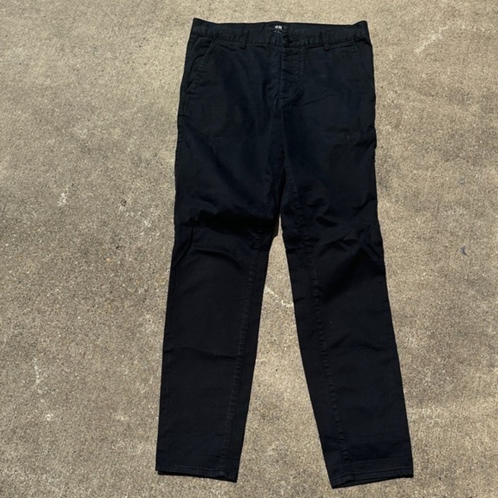 H&M Men's Classic Black Chinos PM2